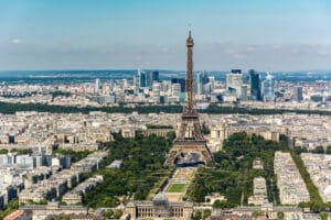 Skyline of Paris from the top of the Montparnasse tower